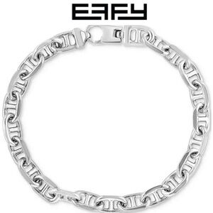 Effy Men's Link Bracelet in Sterling Silver Geometric Sleek Design 600$